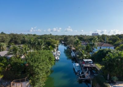 Coral Gables Waterways Drone View