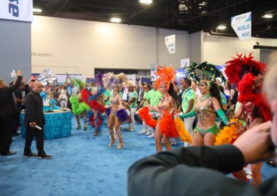 performers dancing in the expo