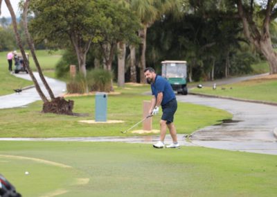 Man playing Golf on PB Expo Golf tournament