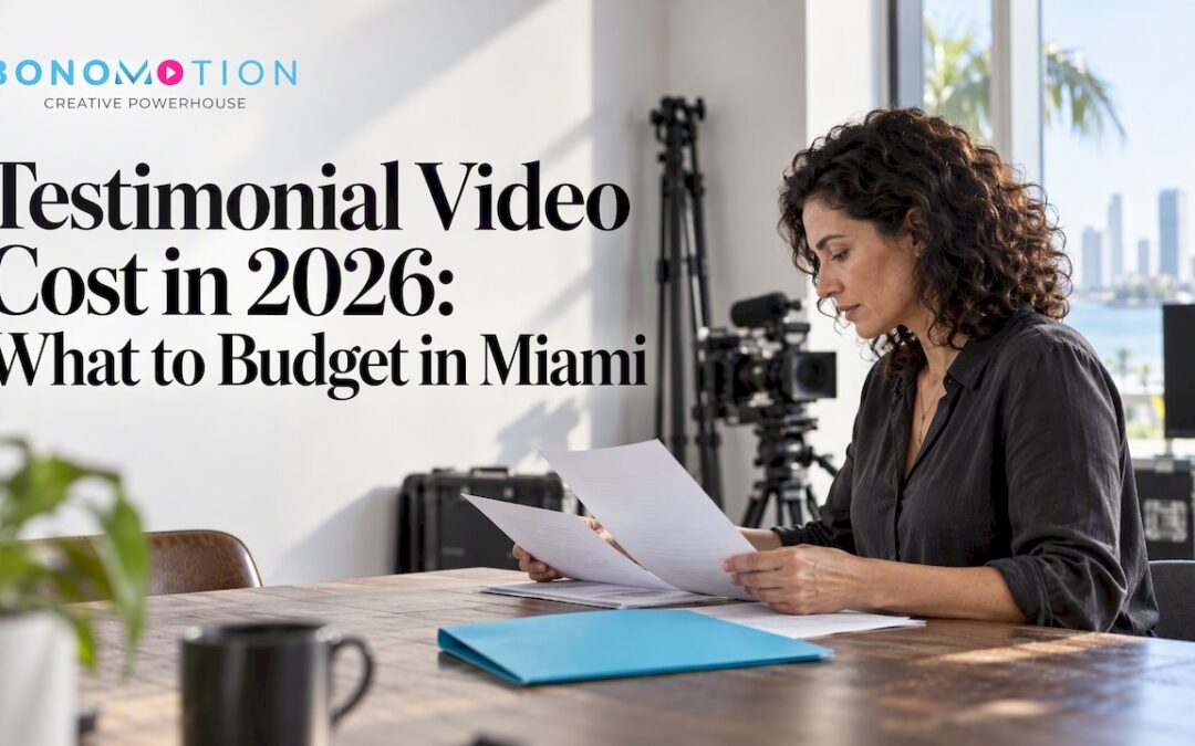 Marketing director comparing video production estimates