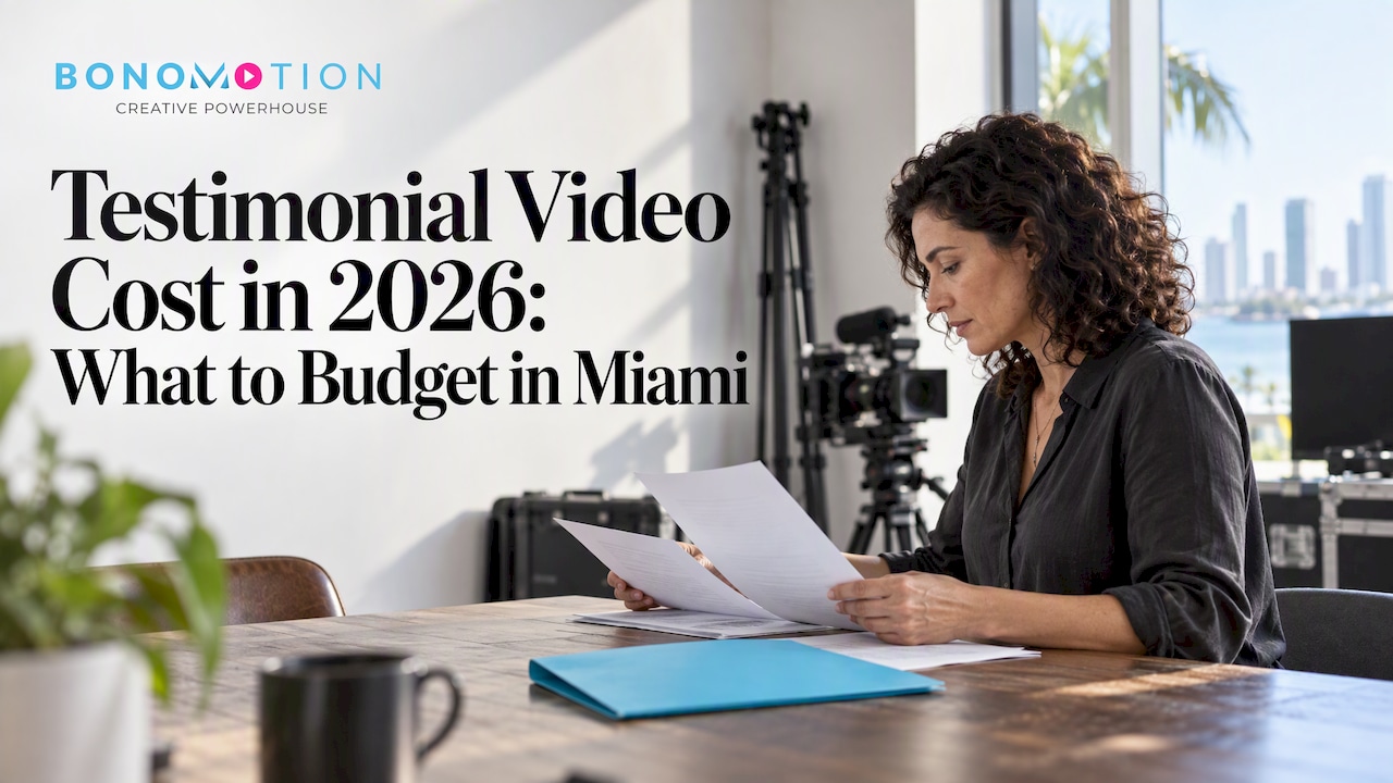 Marketing director comparing video production estimates