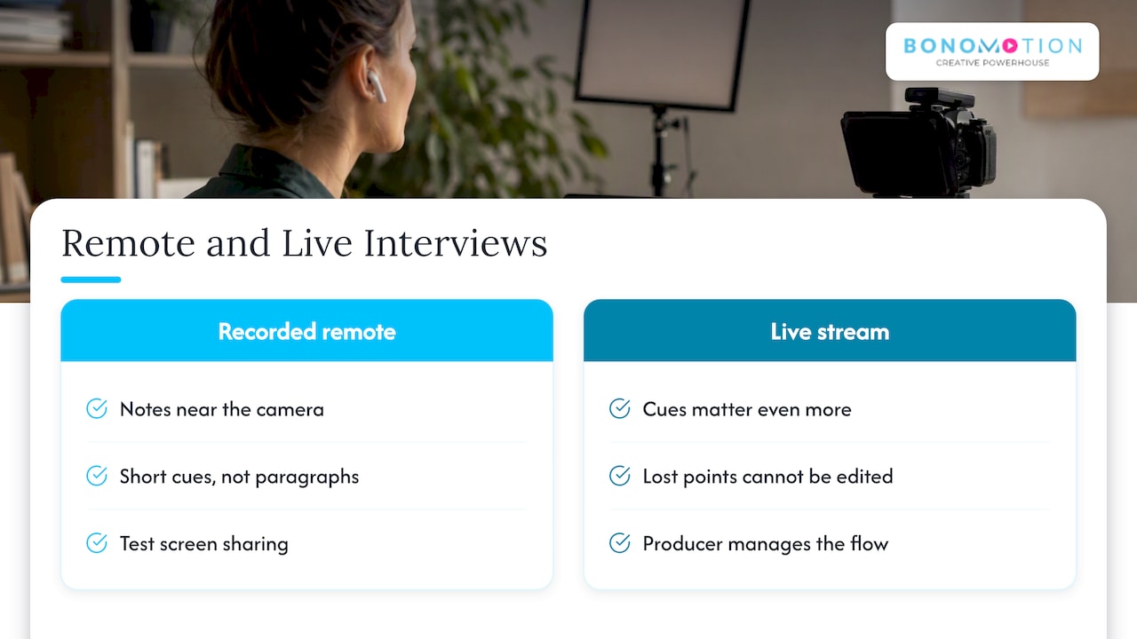 Remote and Live Interviews — overview diagram