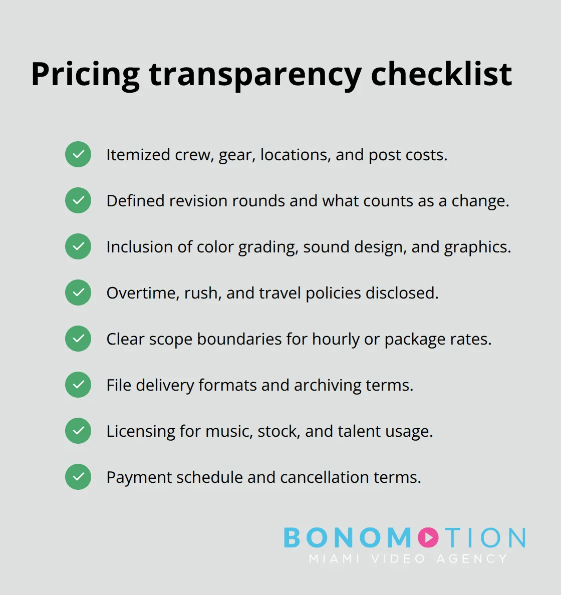 What to confirm in a U.S. video production quote - how to choose a video production company
