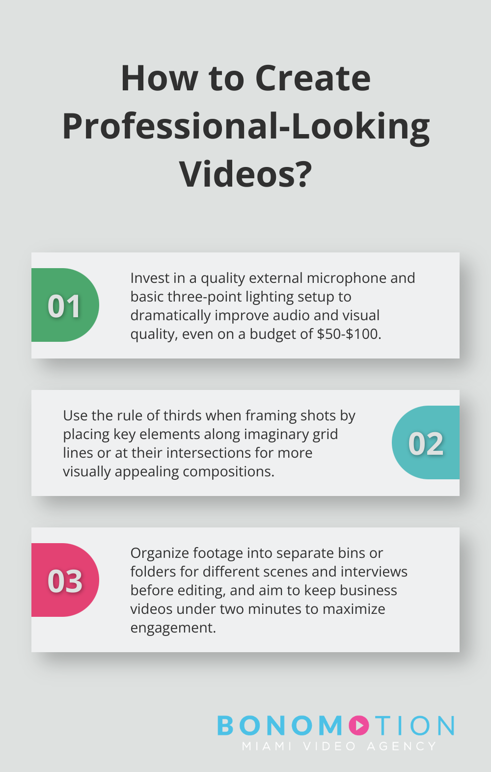Infographic: How to Create Professional-Looking Videos?