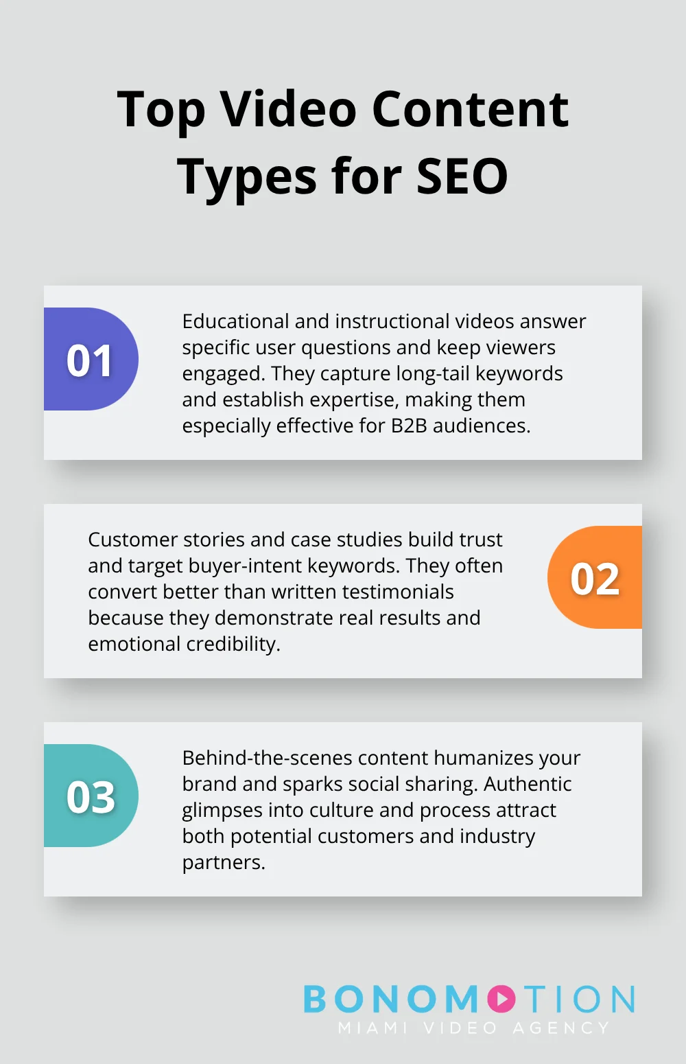 Three most effective video formats for driving SEO results - video marketing and seo